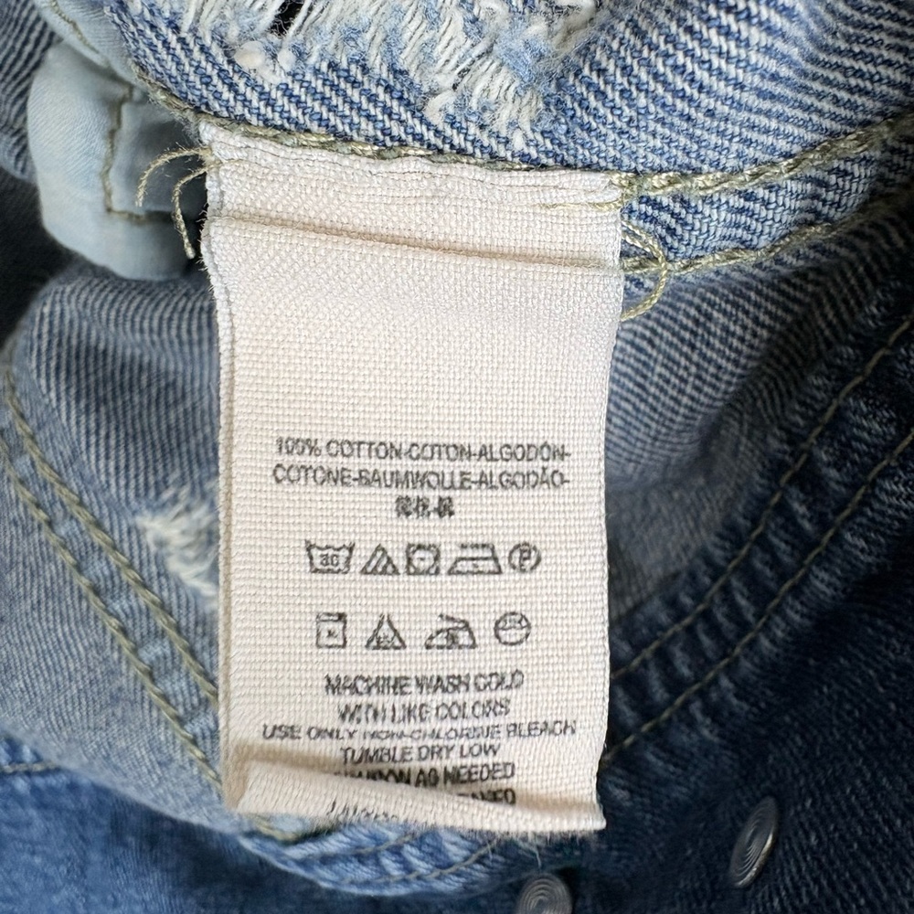 Free People Denim Jacket Women’s Hooded - Picture 9 of 12
